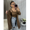 Set Kardigan + top brązowy Madewell